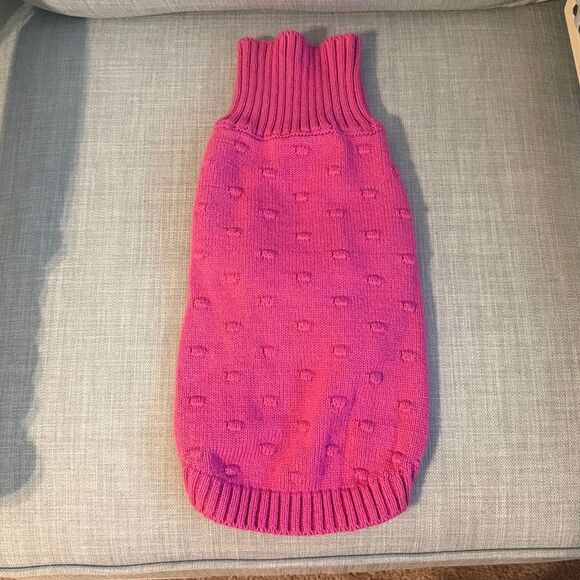 Top Paw Fuchsia Knitted Dog Sweater - Picture 1 of 3